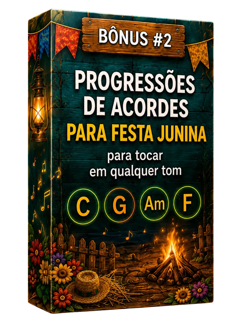Mockup Progressões de Acordes para Festa Junina
